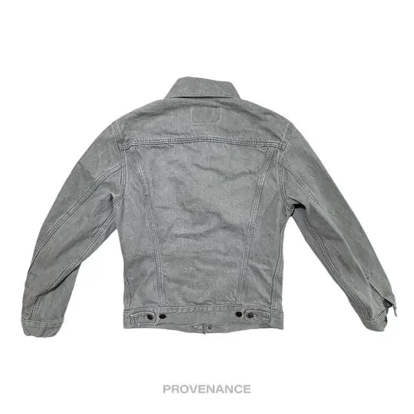 🔴 LEVIS Denim Jacket - Grey 36 - Picture 2 of 8